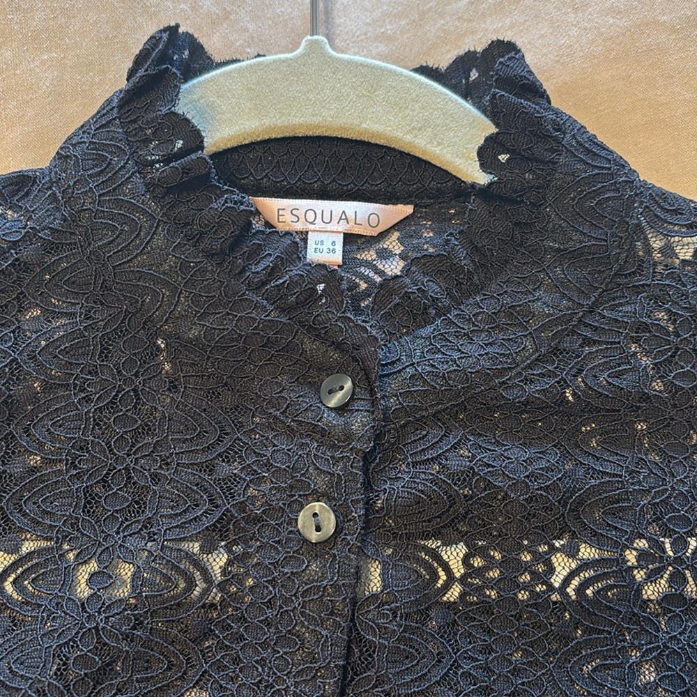 Lace button down shirt - Picture 3 of 4